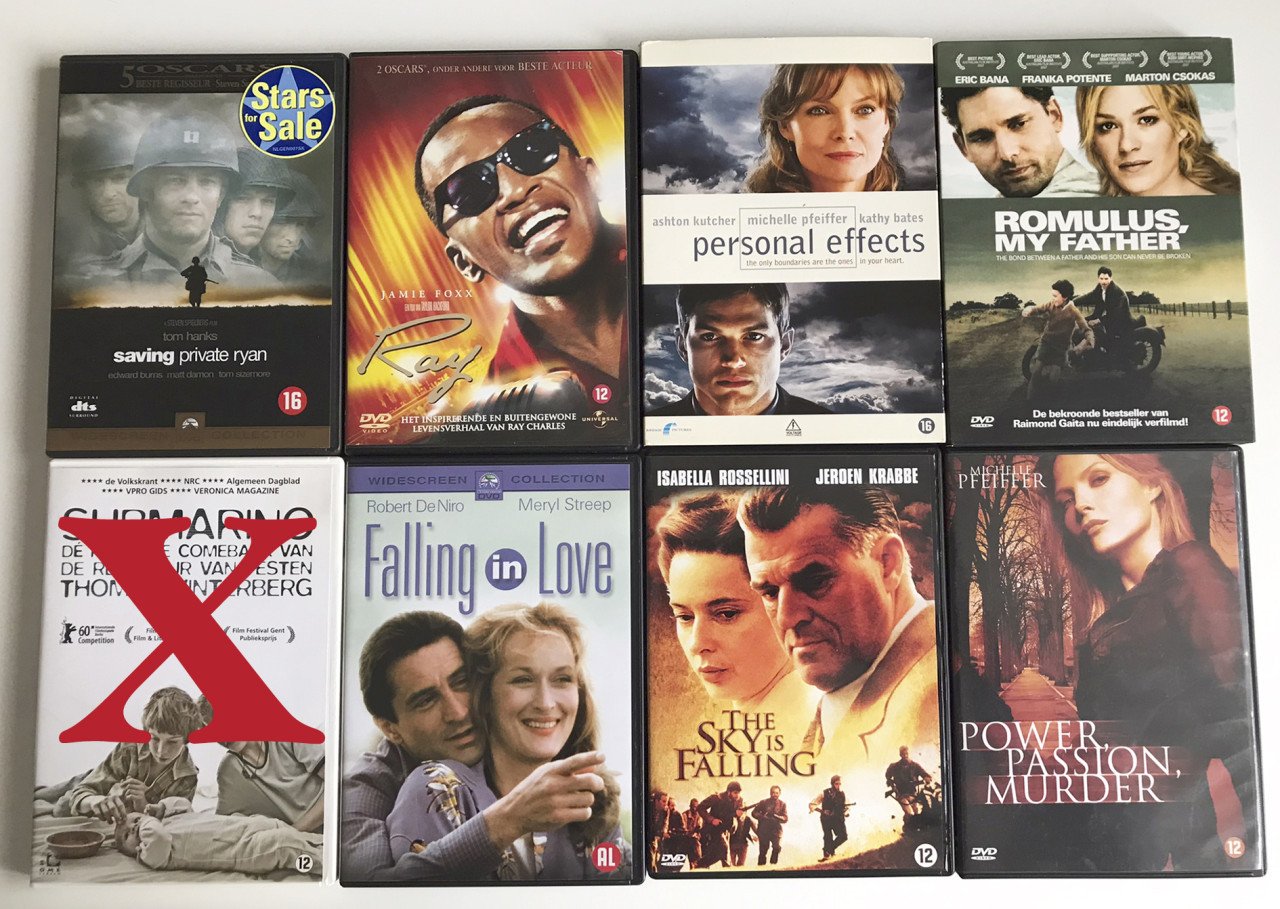 48 DVD's met goede films