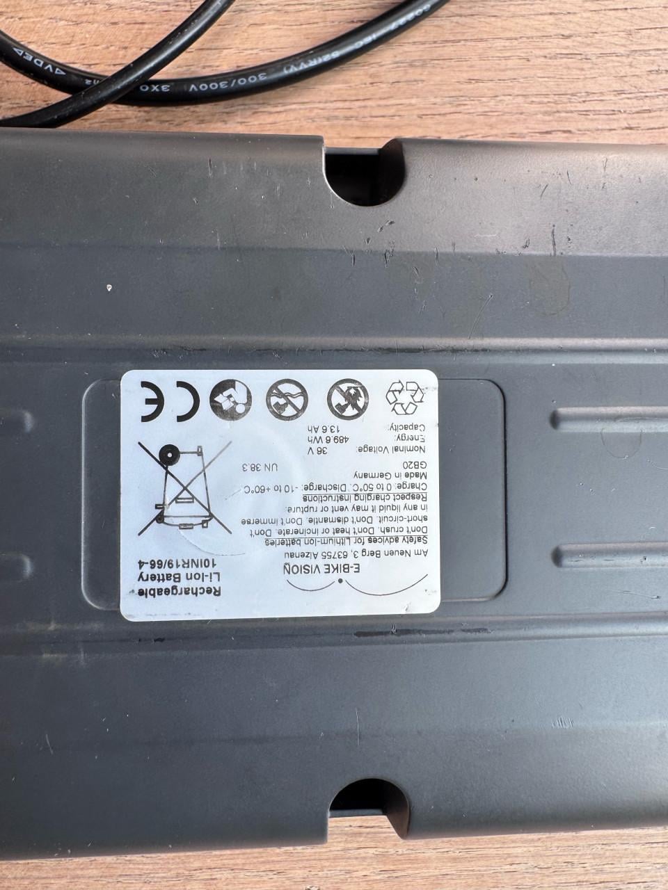 Gazelle Innergy fietsaccu 36V 13,6Ah 490Wh + oplader