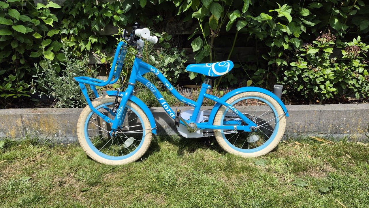 Spirit flora 16" meisjesfiets blauw