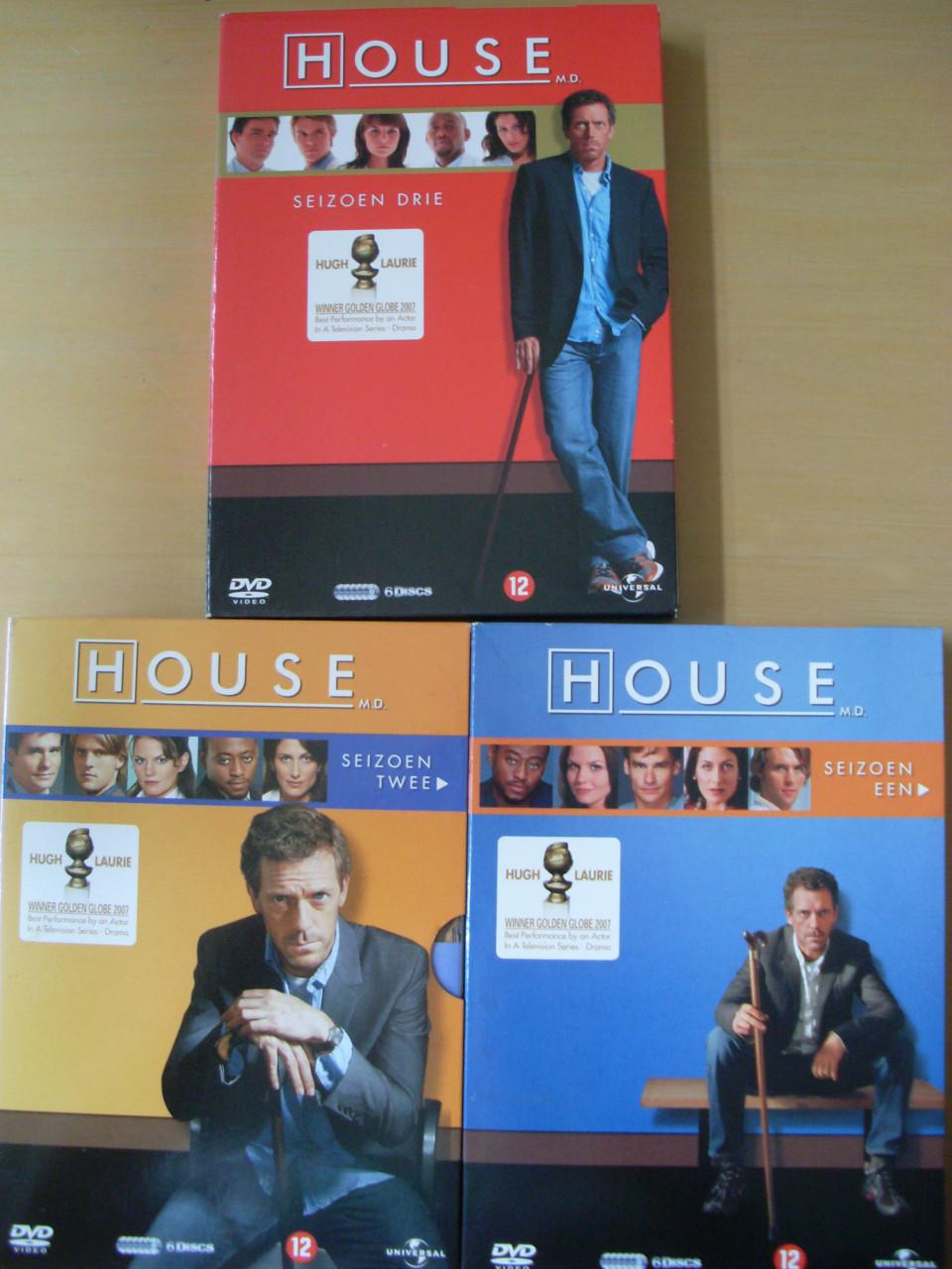 DVD Box House reeks 1 tot en met 3 ( 1 keer bekeken)