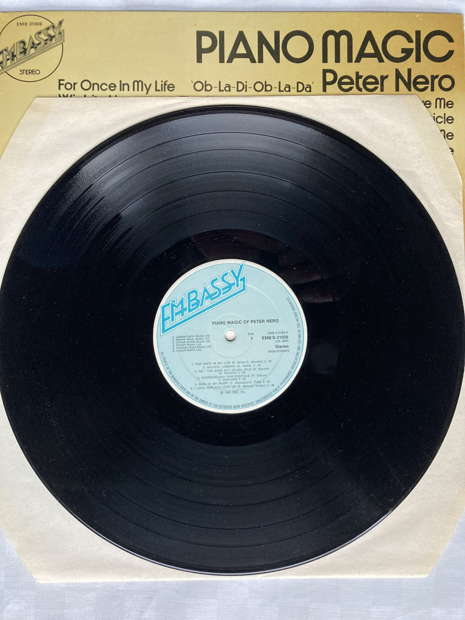 Peter Nero Piano Magic EMB 31008 Embassy 1969