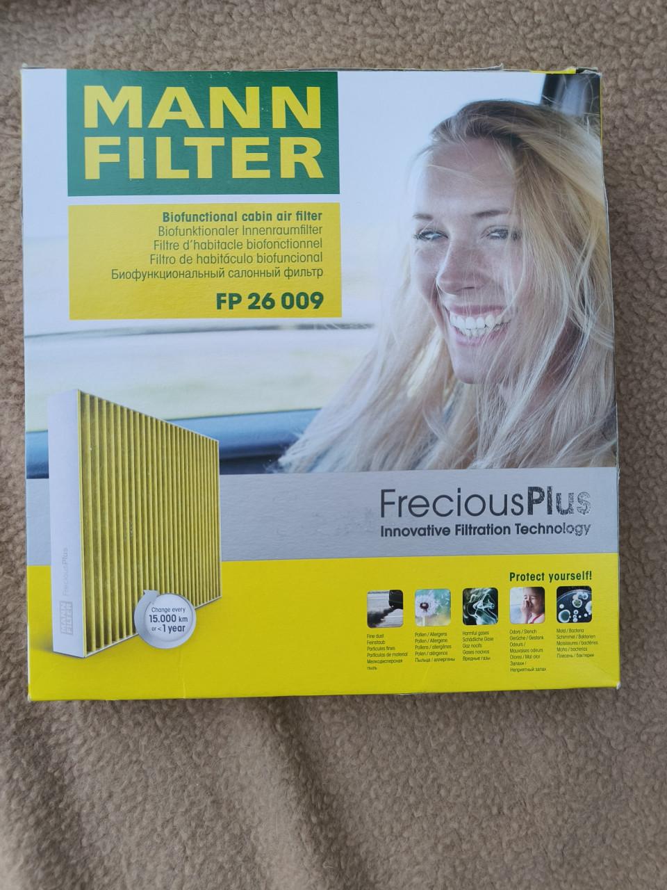 Interieur filter MANN FP 26 009