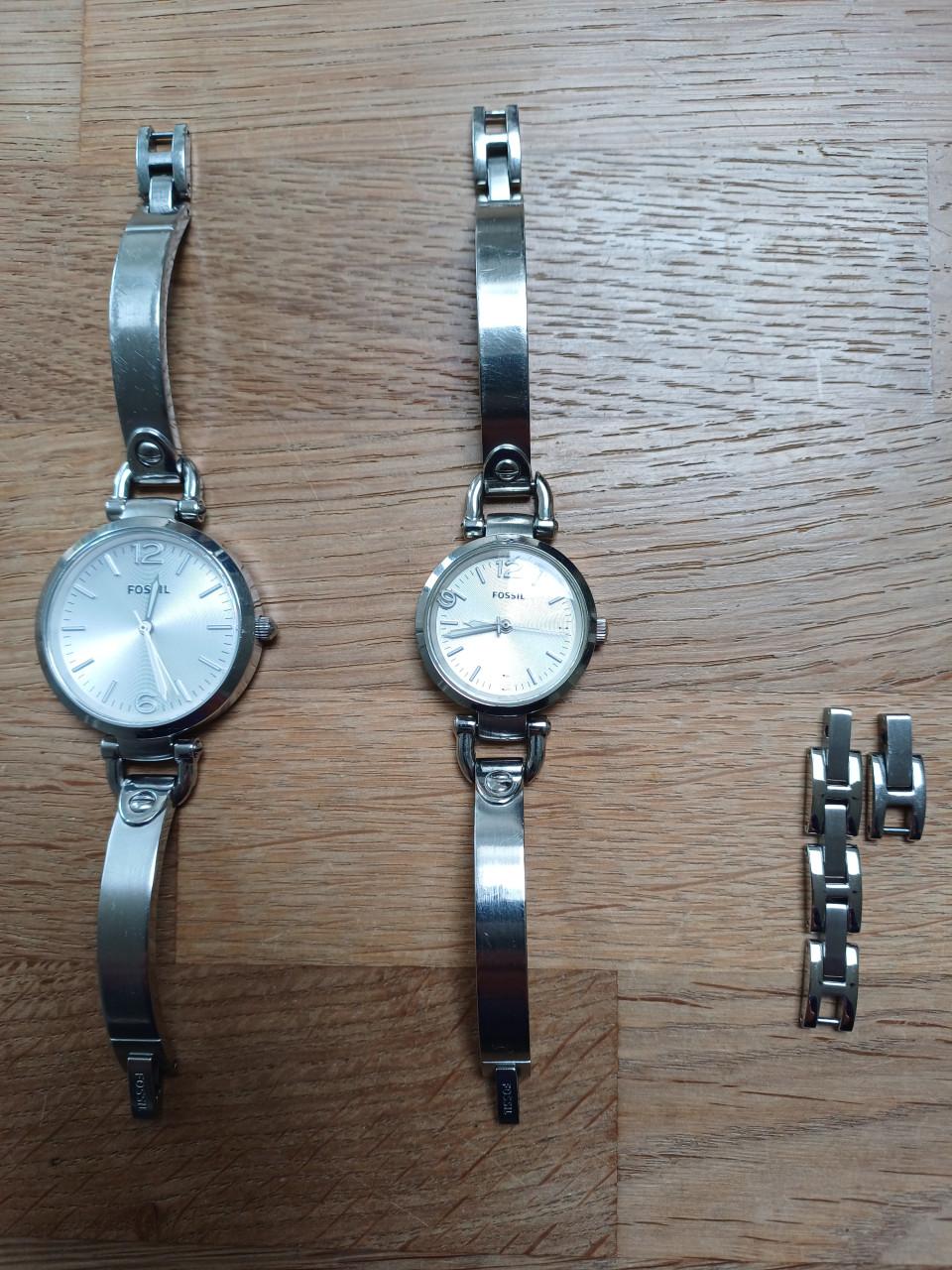 FOSSIL (staal) dameshorloge met extra schakels