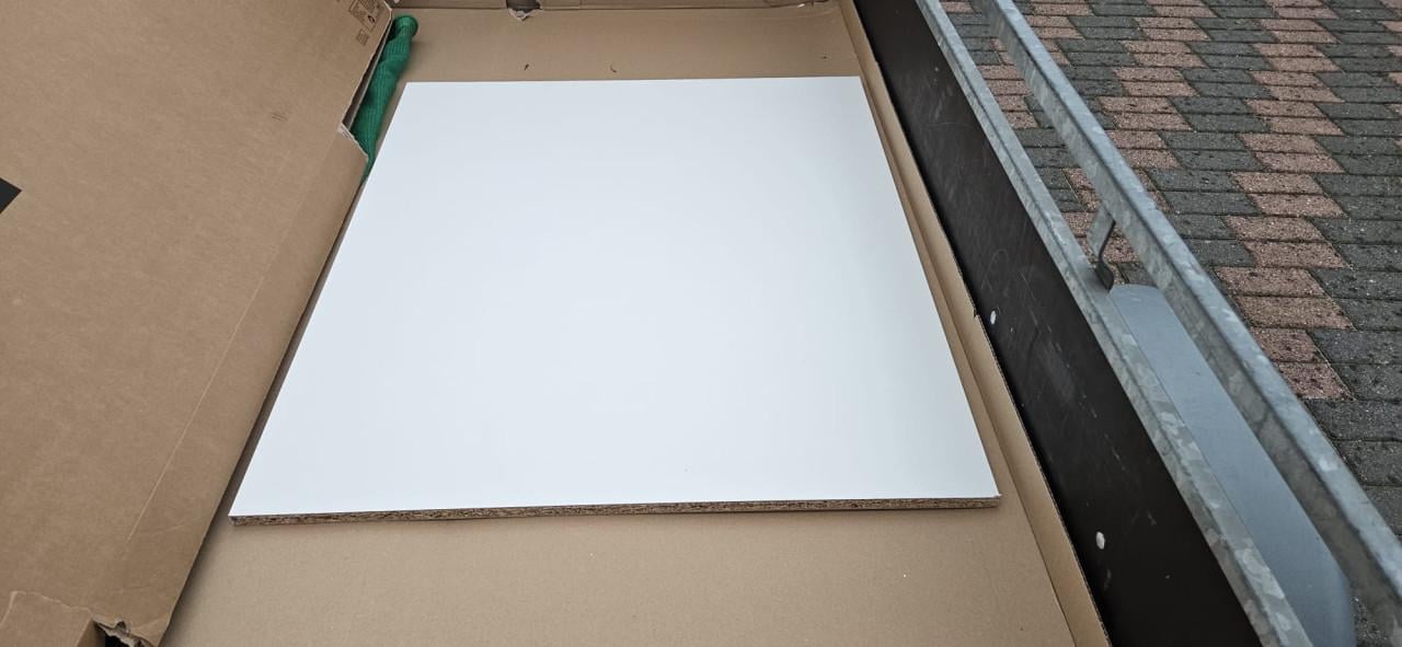 Meubelplaten tbv Schuifdeuren NIEUW, 0.80x0.65m 14 stuks