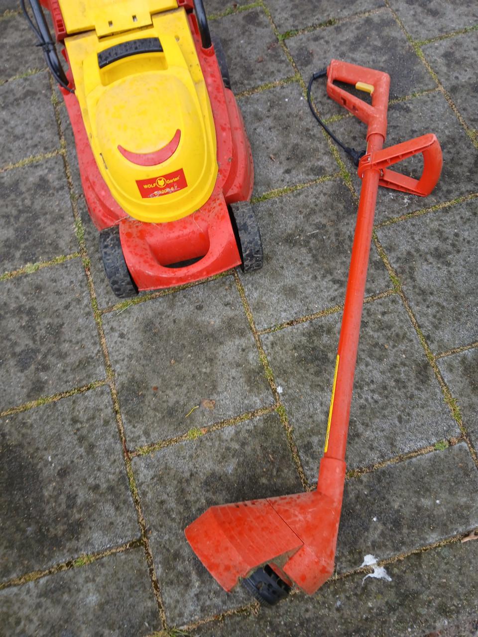 Grasmaaier en kant snijder