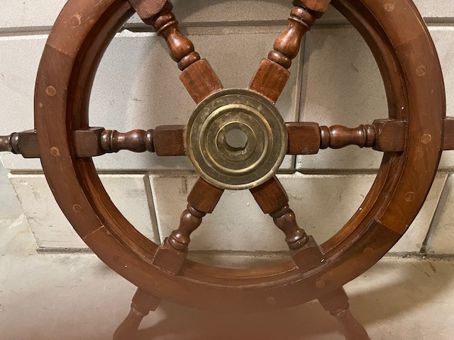 Houten Stuurwiel Boot Mahonie Nauticalia Londen