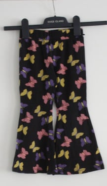 Broek  met vlinder print maat 98