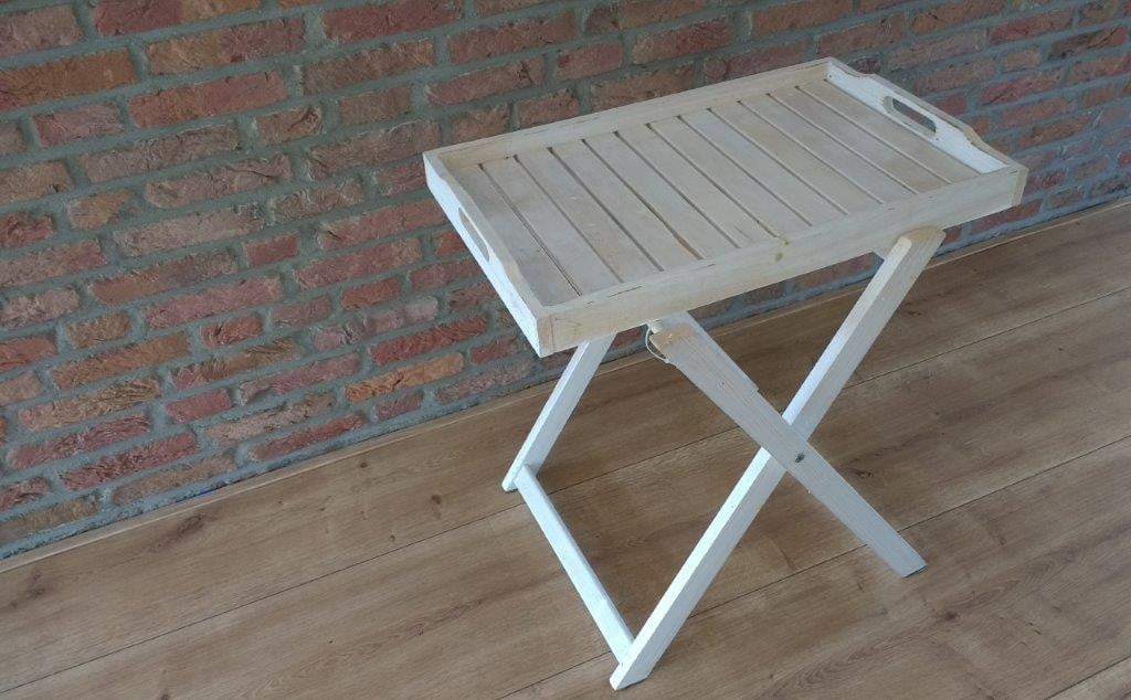 Z.g.a.n. witte butlertray met afneembaar dienblad