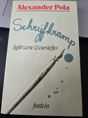 Boekje: Alexander Pola – Schrijfkramp: light verse & cursiefjes 1984