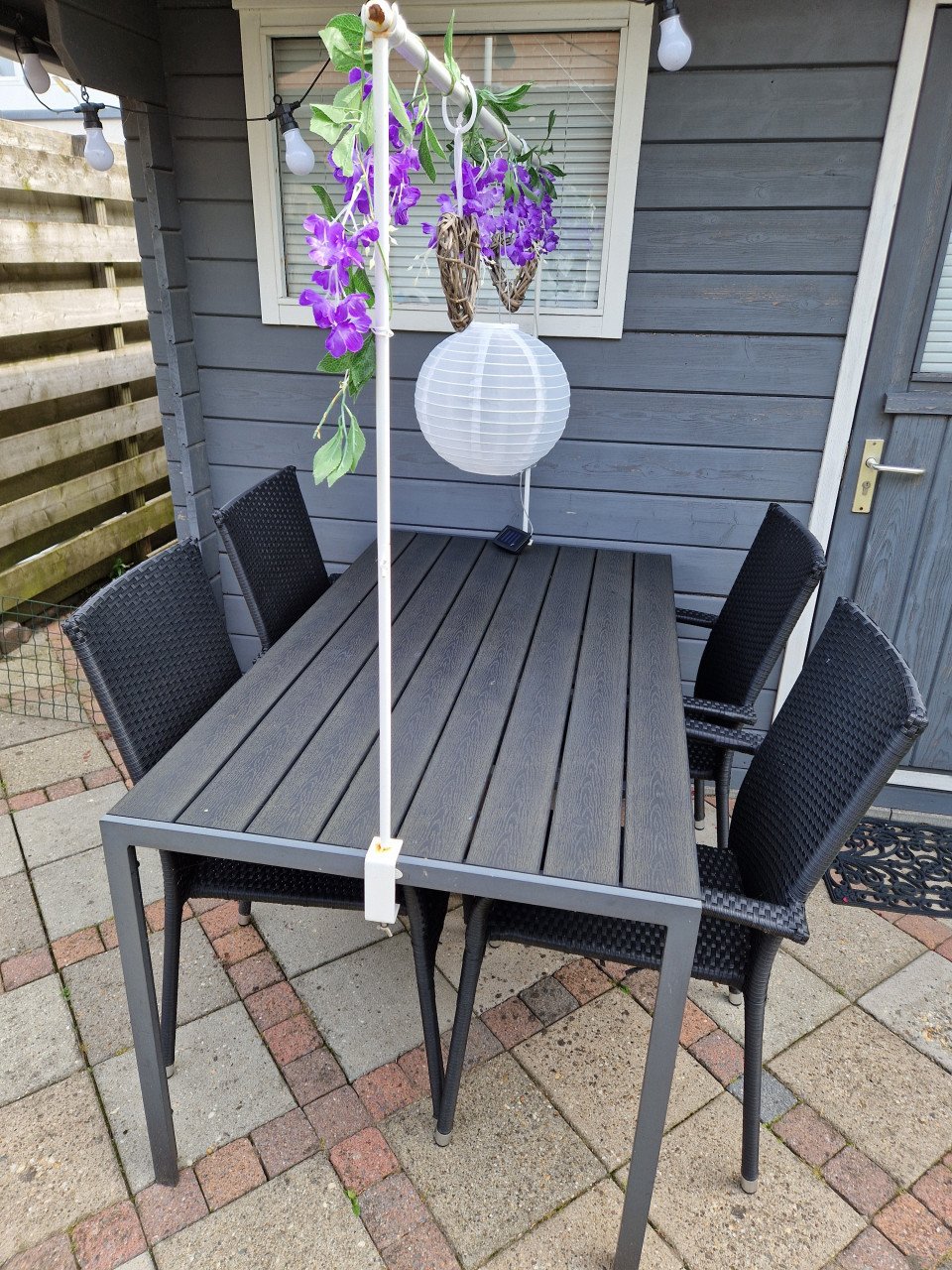 Tuintafel met 4 stoelen