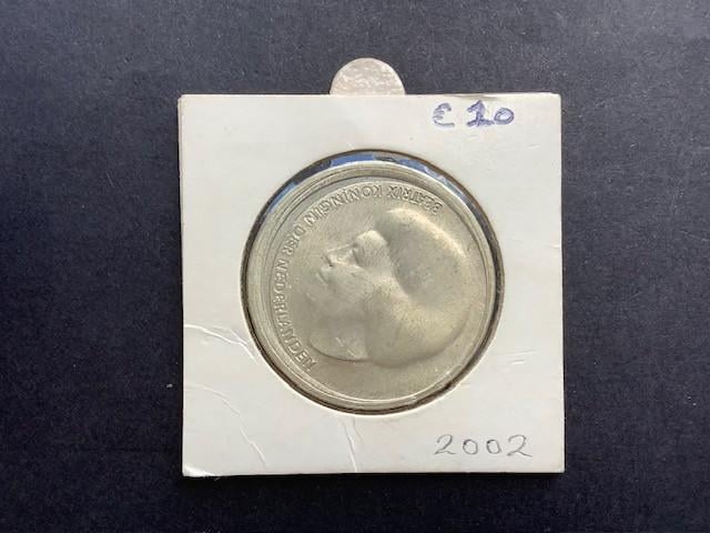 Beatrix, 10 euro 2002 “Huwelijksmunt”, zilver.