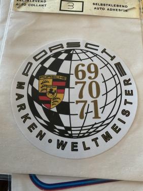 Vintage sticker Porsche jaren 70