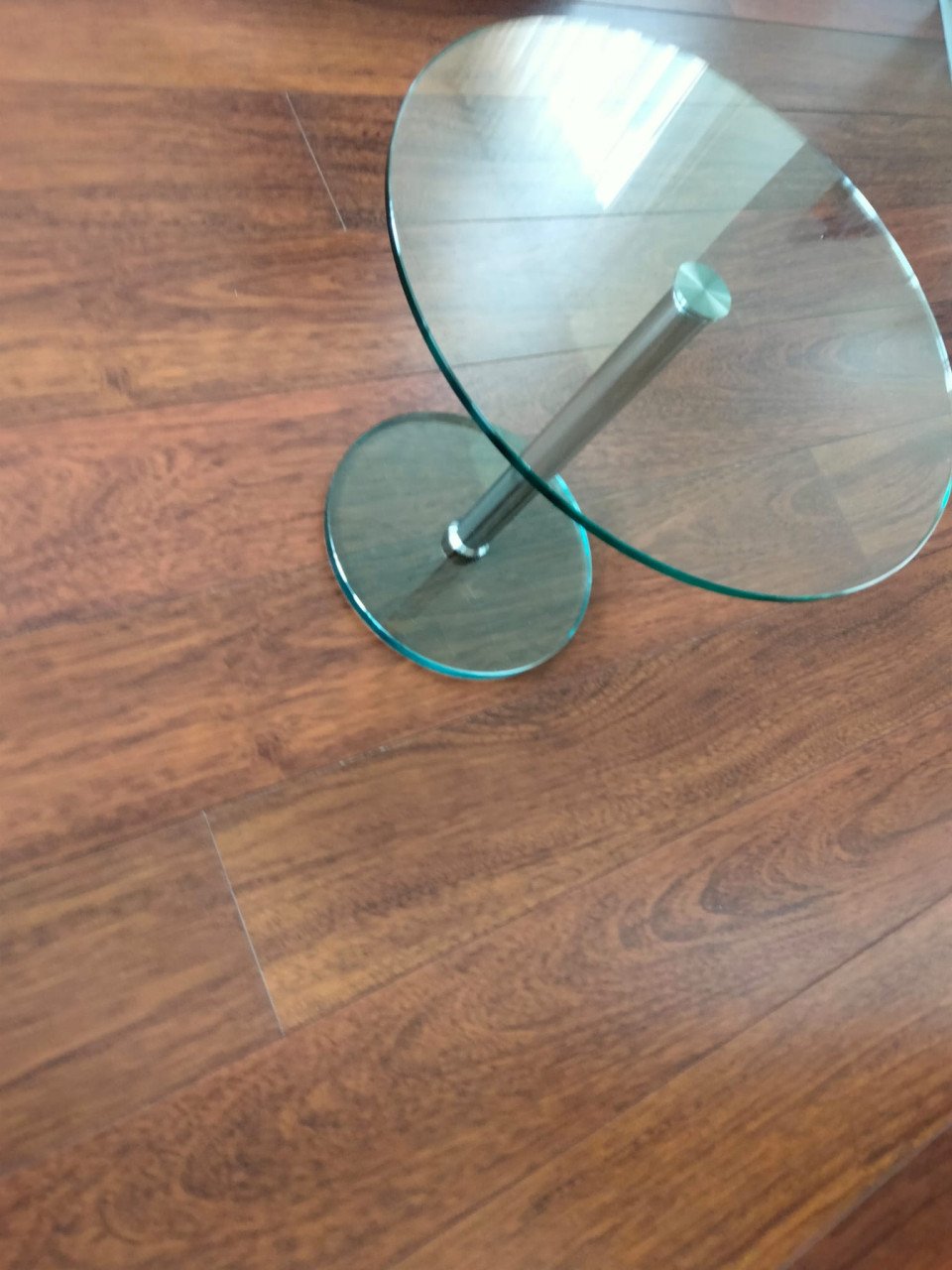 Solidesk design salontafel bijzettafel glas/ staal