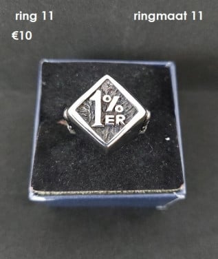 Harley Davidson 1% Ring   NIEUW