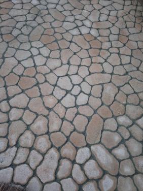 Terras waterdoorlatende bestrating