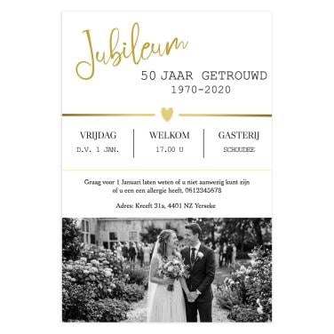 Trouwkaarten of jubileumkaarten