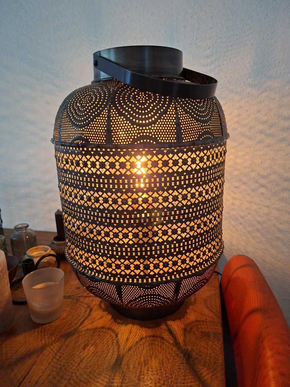 Metalen oosterse sfeerlamp / lantaarn