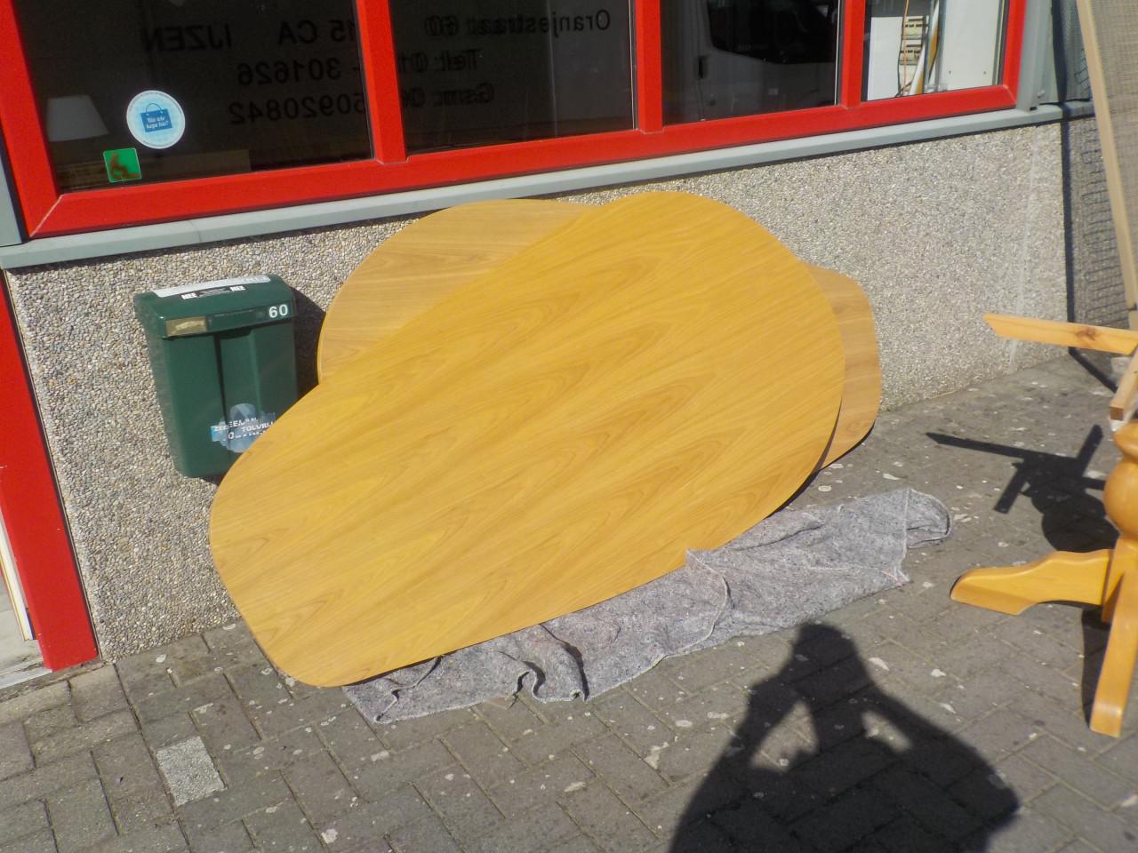 2 blank eiken tafelbladen 100 x 200 cm in zeer goede staat setprijs 95 euro