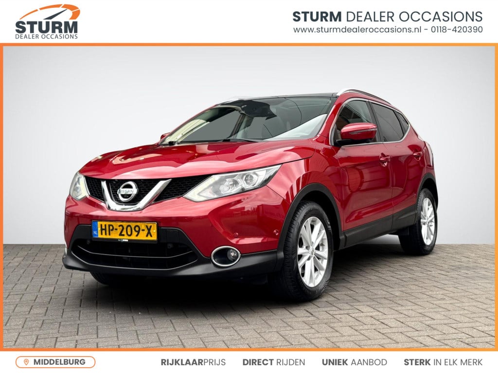 Nissan Qashqai 1.2 tekna | trekhaak | navigatie | leder | 360° camera | sto