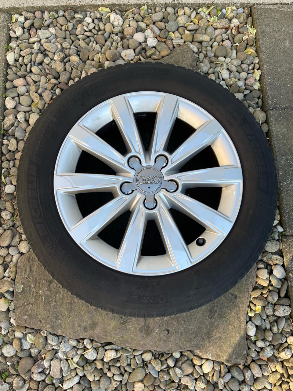 Audi A3 Velgenset originele 16 inch + Michelin CrossClimate (All-Season)