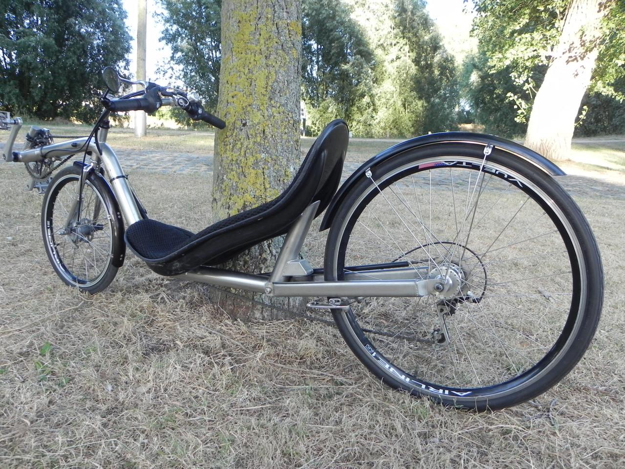 Te koop RVS Zephyr lowracer ligfiets