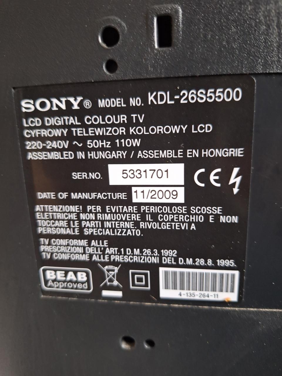 Tv SONY bravia