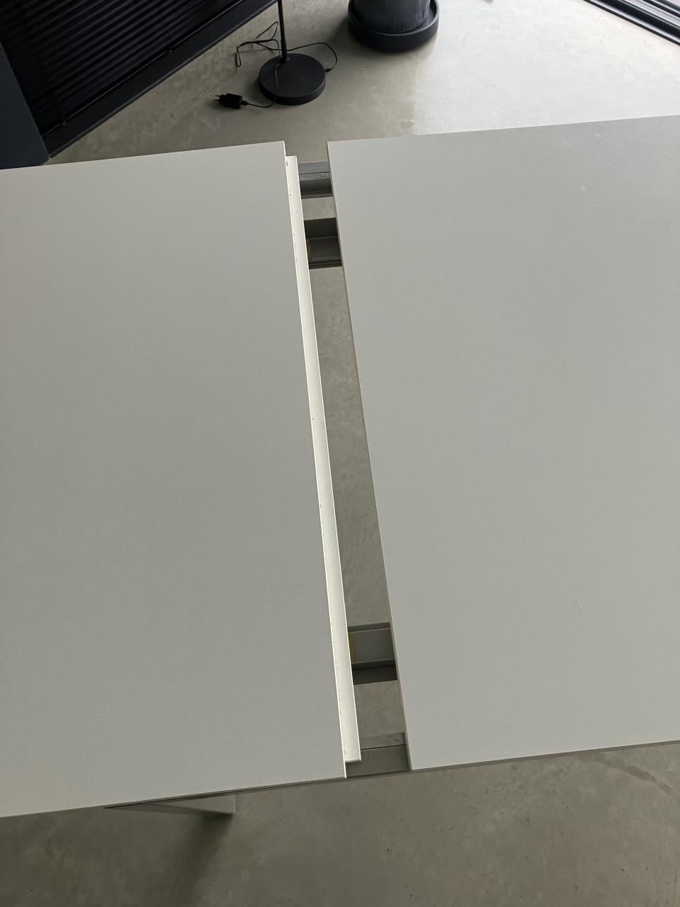 Italiaans design uitschuifbare witte eettafel, 130 / 190 x 85