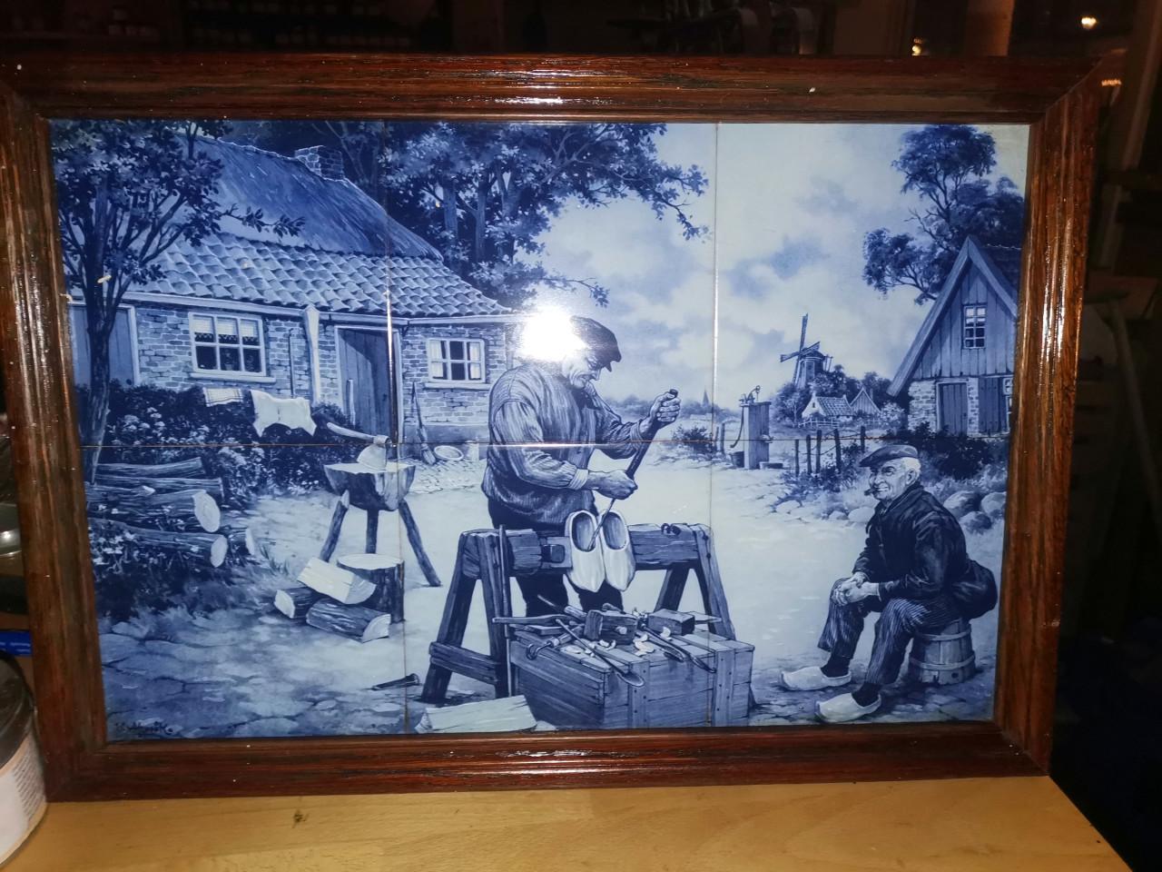 Zeer mooi decoeatie (wand) tegel tableau