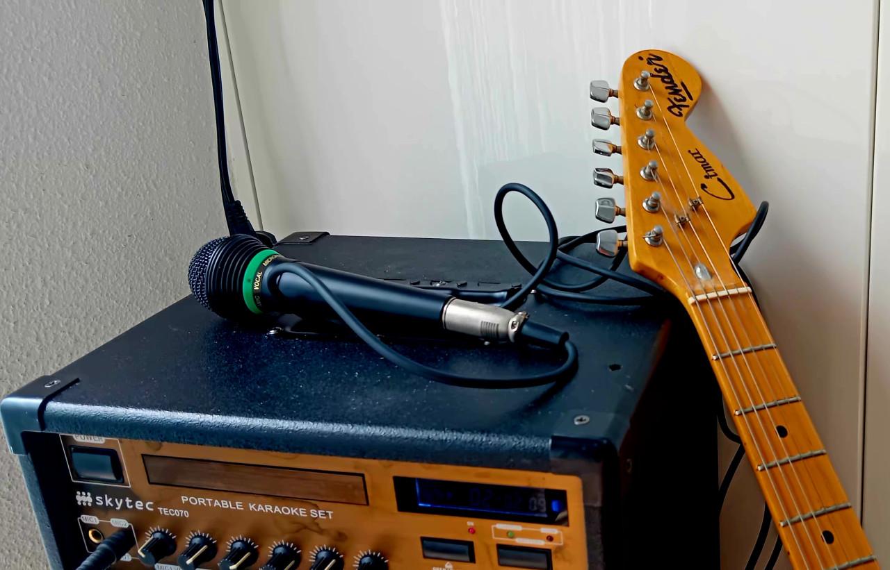 Electrische gitaar en versterker