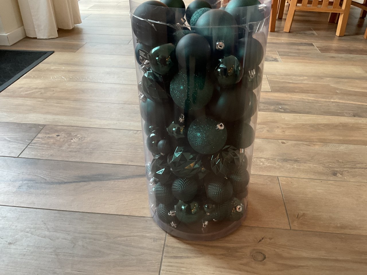 Onbreekbare groene kerstballen ca. 100 st. (Intratuin) nieuw