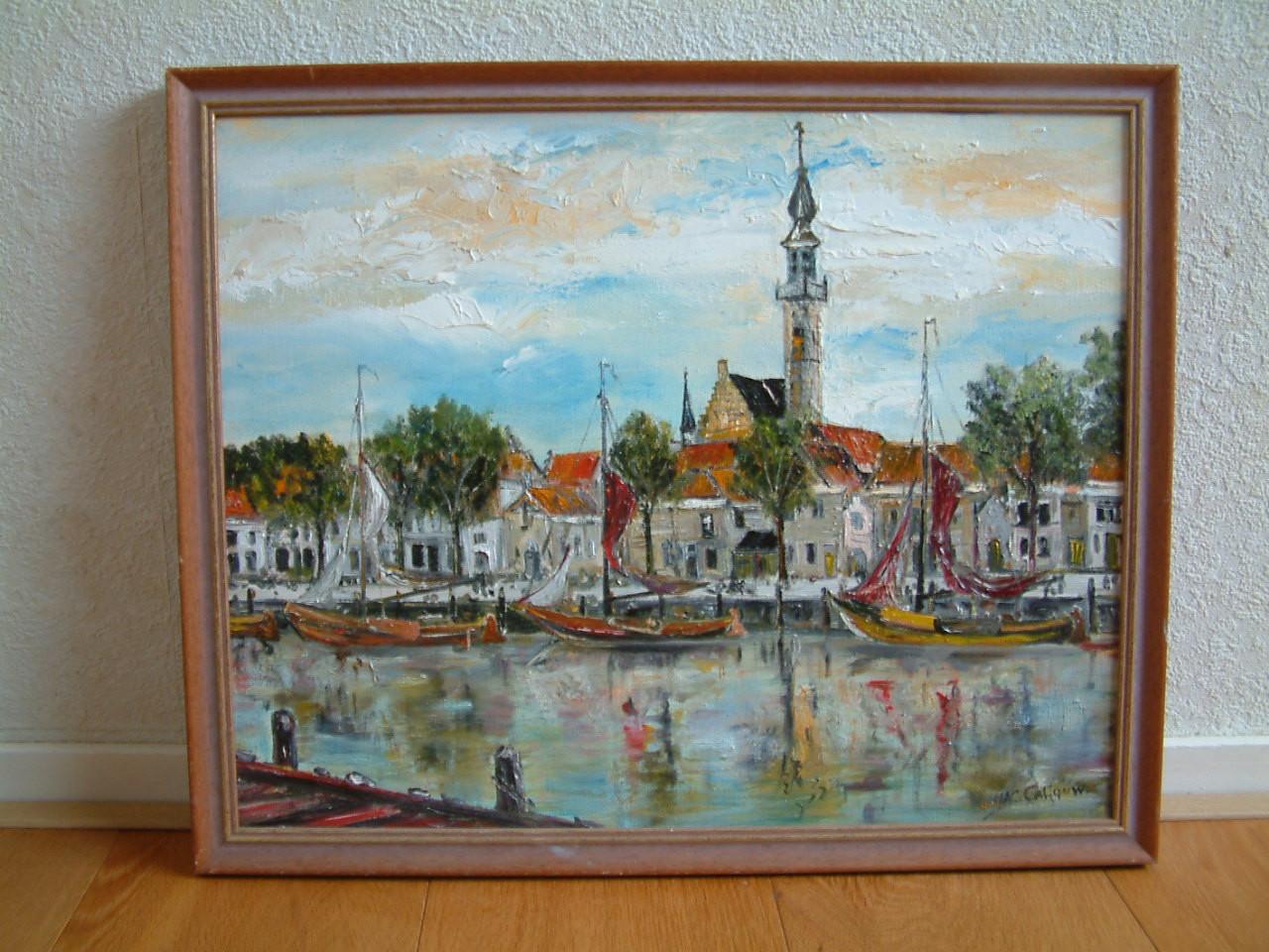 Veere  olie verf  div schilderijen