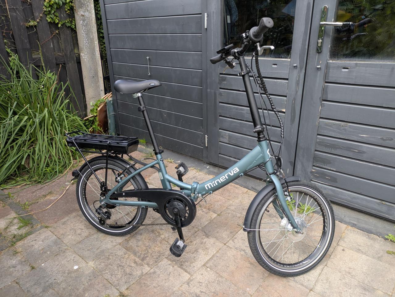 Minerva vouwfiets groen