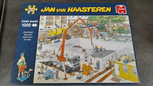 Jan van haasteren: bijna klaar? 1000 stukjes