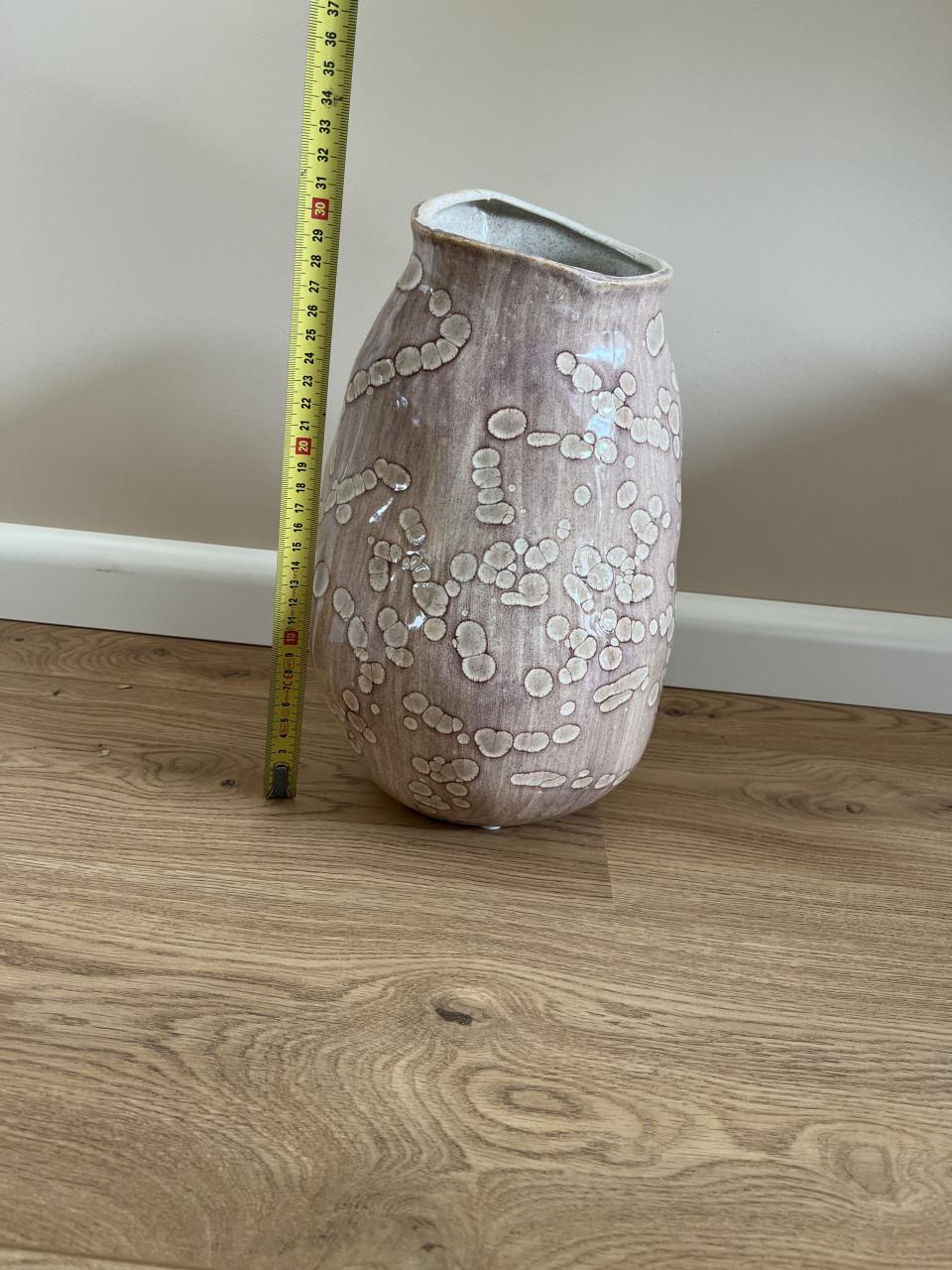 Vaas oud roze hoogte 30cm