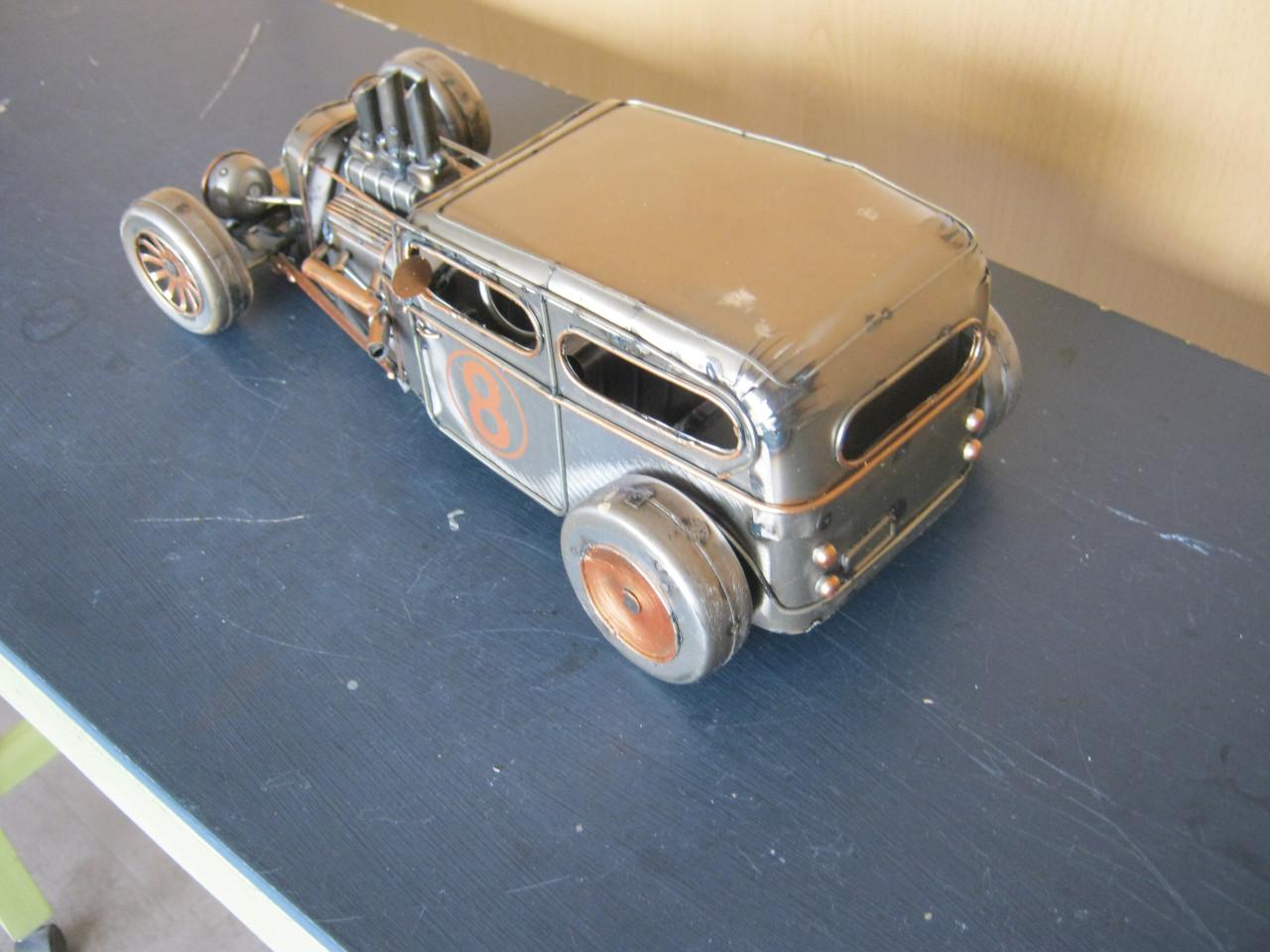 Metalen Hot Rod Car.