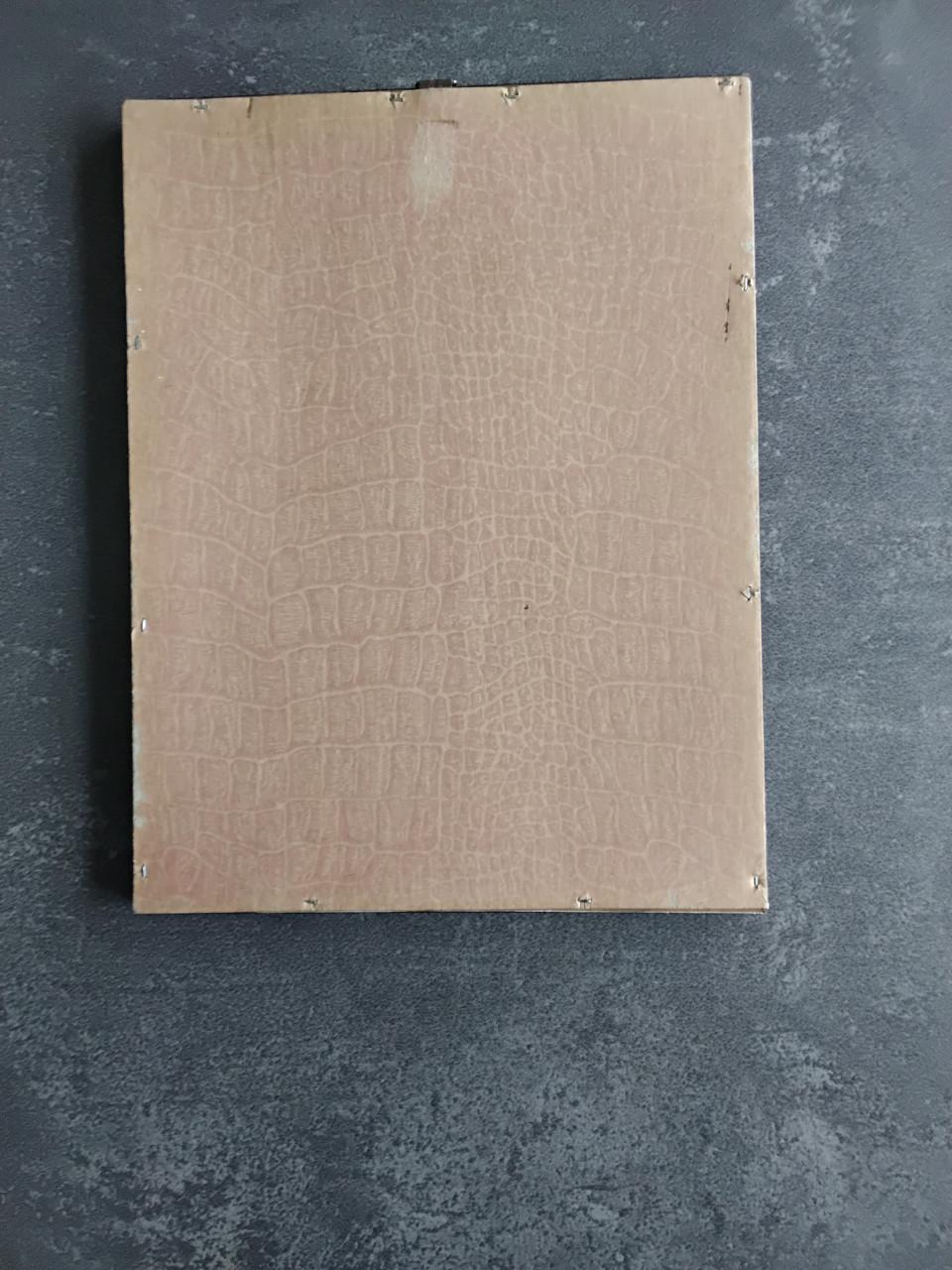 Antiek ingelijst kaartje Kloetinge jr 1867