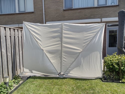 Inklapbaar windscherm