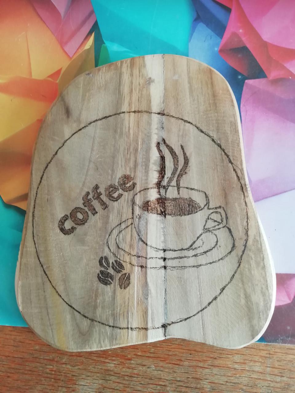 Houten dienblaadje