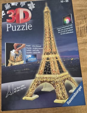 3D puzzel Eiffeltoren met led verlichting