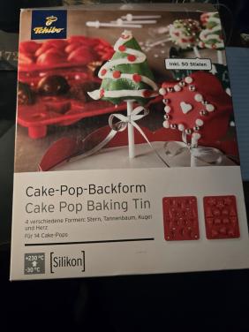 Siliconen cake-pop bakvorm set van Tchibo. Nieuw