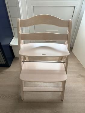 Hauck houten kinderstoel meegroeidtoel whitewash
