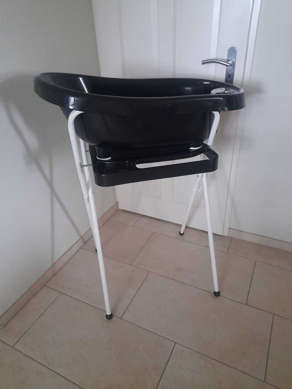 Badje + standaard + inzet (in goede staat )