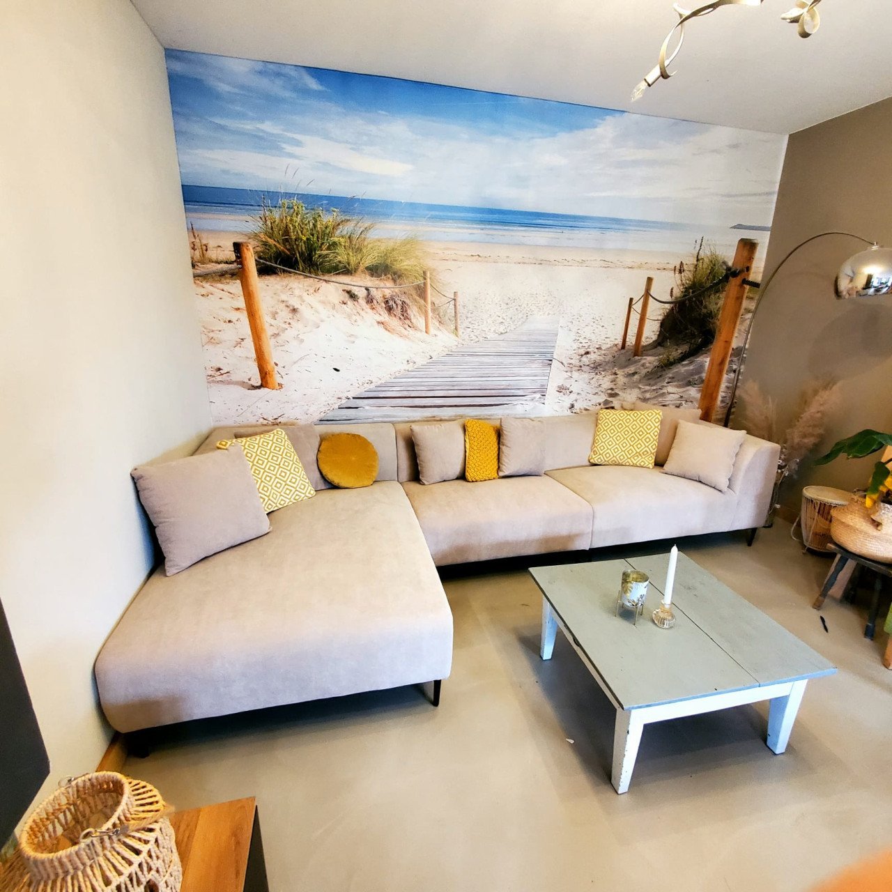 Nieuwe bank (B x H x D): 344 x 74 x 100 -178 cm
