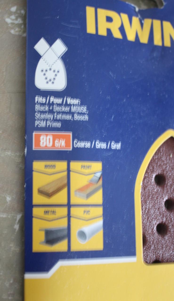 Nieuw in verpakking schuurpapier