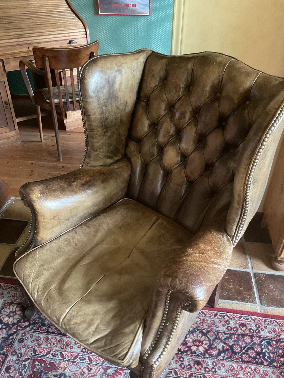 Chesterfield oorfauteuil
