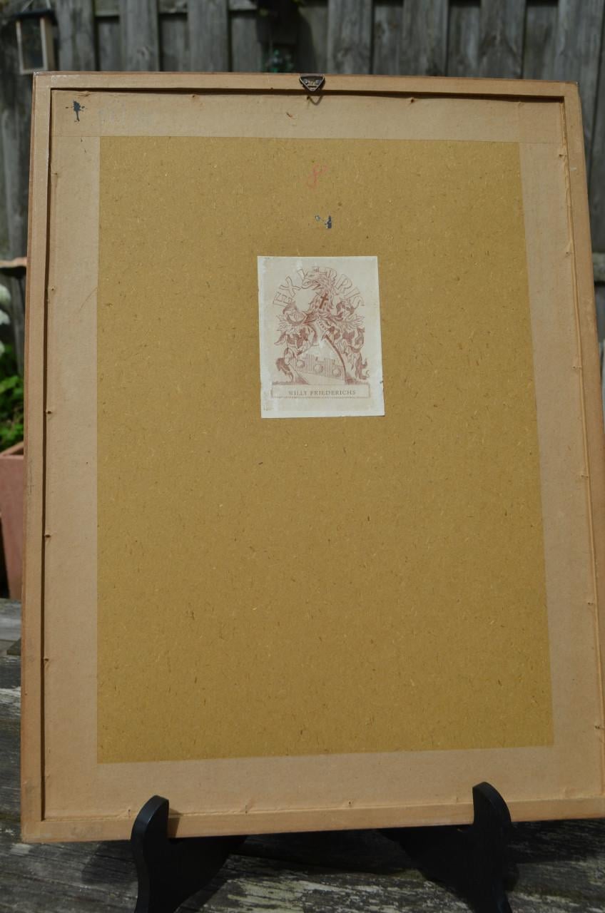 Belgische lithografische prenten van gebouwen (1)