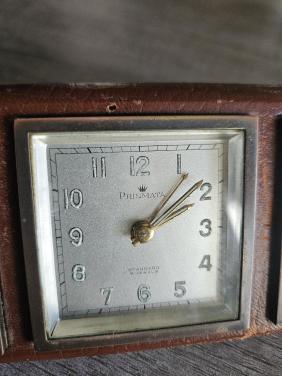 Prachtige werkende analoge jaren 50 reiswekker, 3 functies