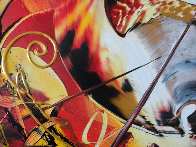 " Exceptional "  prachtig Acrylschilderij van Gia Hung
