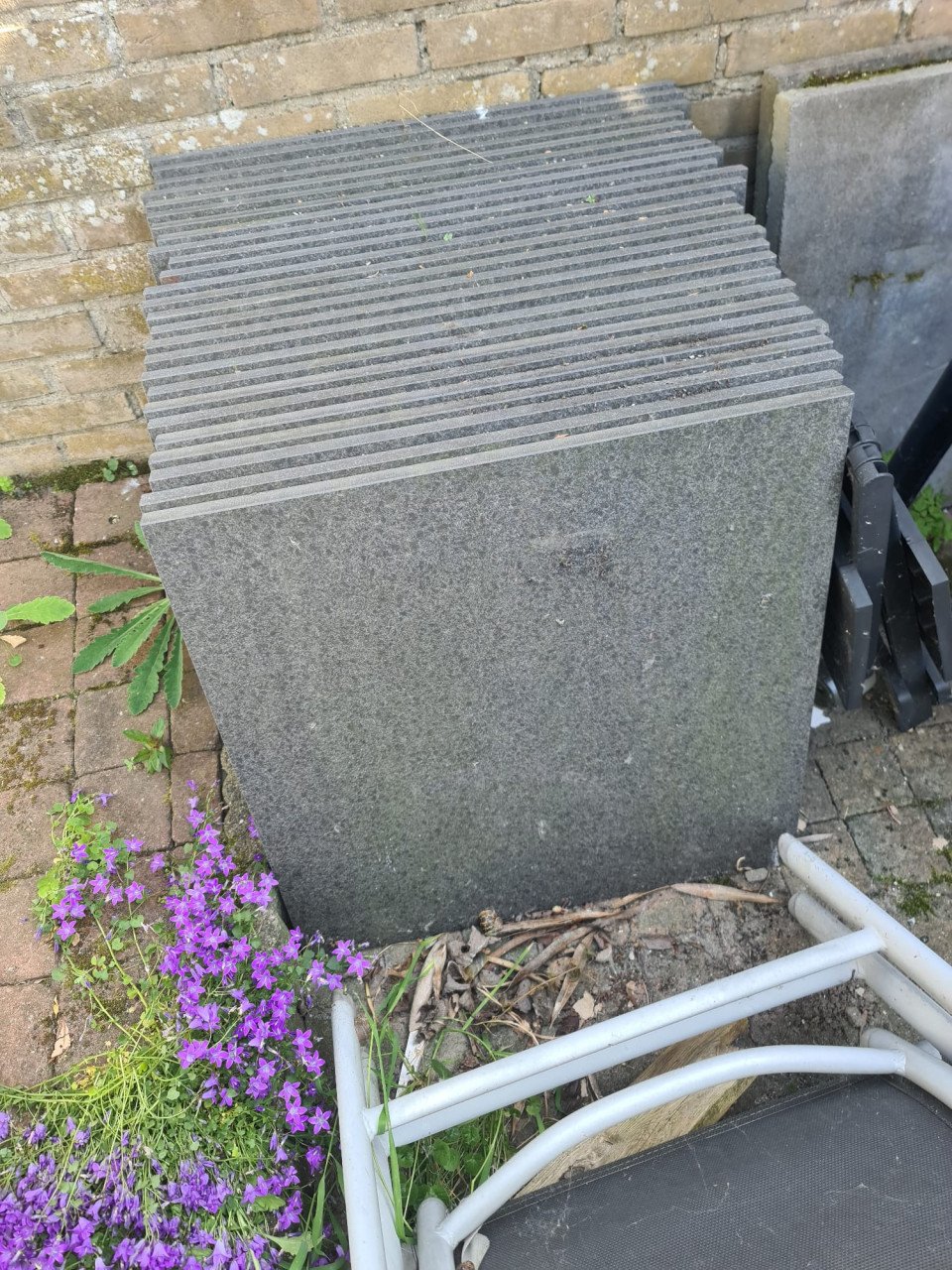 Keramiek tuintegels 26 stuks