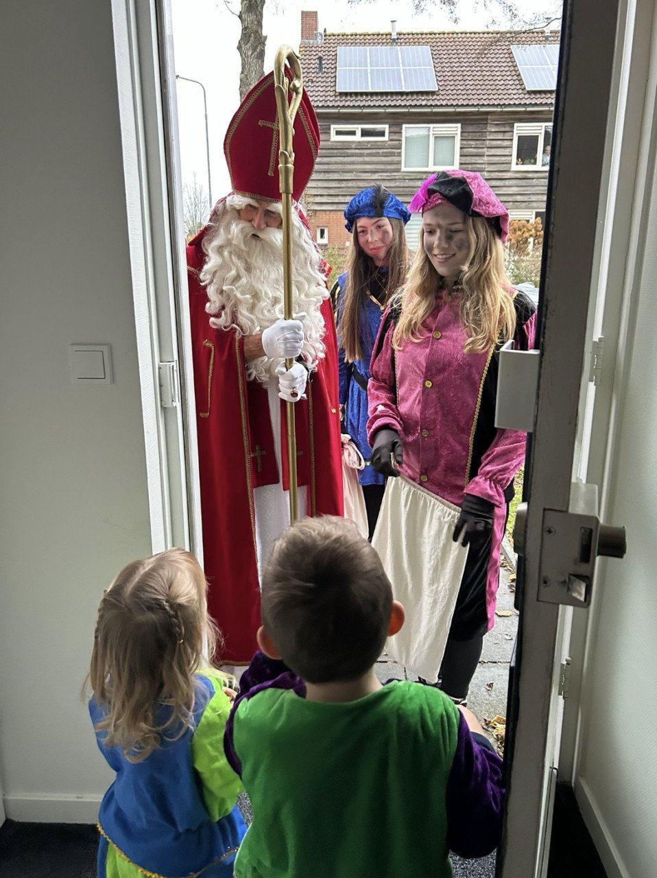 Sint en Piet bij u thuis op bezoek